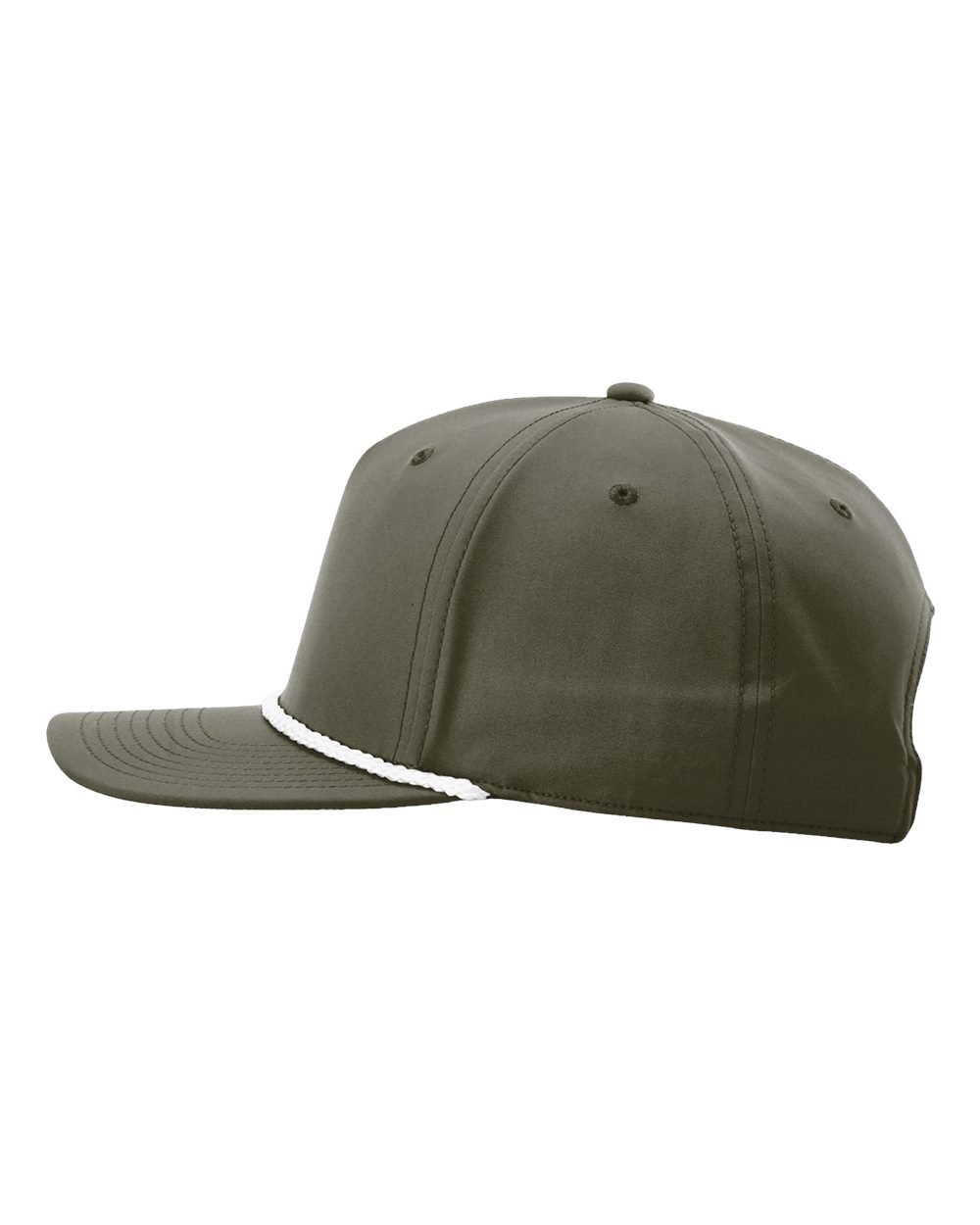 Classic Rope Trucker Hat (Olive Green / White)