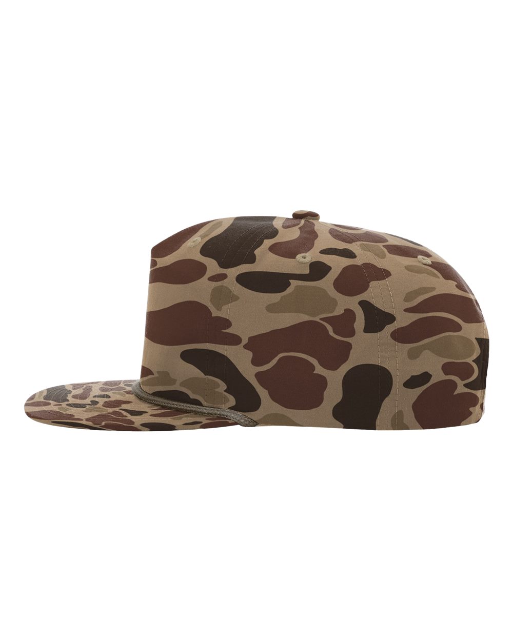 Flat Brim Rope Trucker (Bark Duck Camo / Brown)