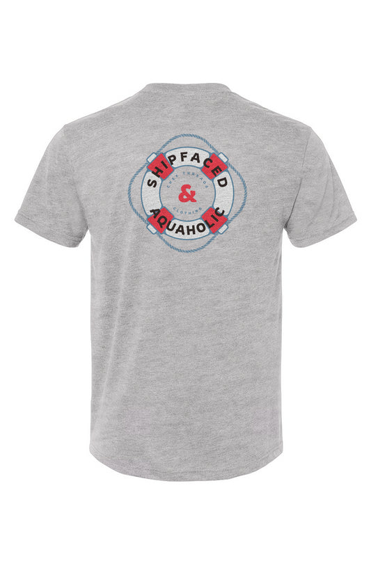Shipfaced & Aquaholic Premium Triblend Tee