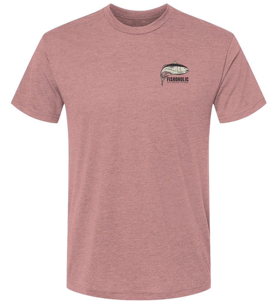 FISHOHOLIC Premium Triblend Tee