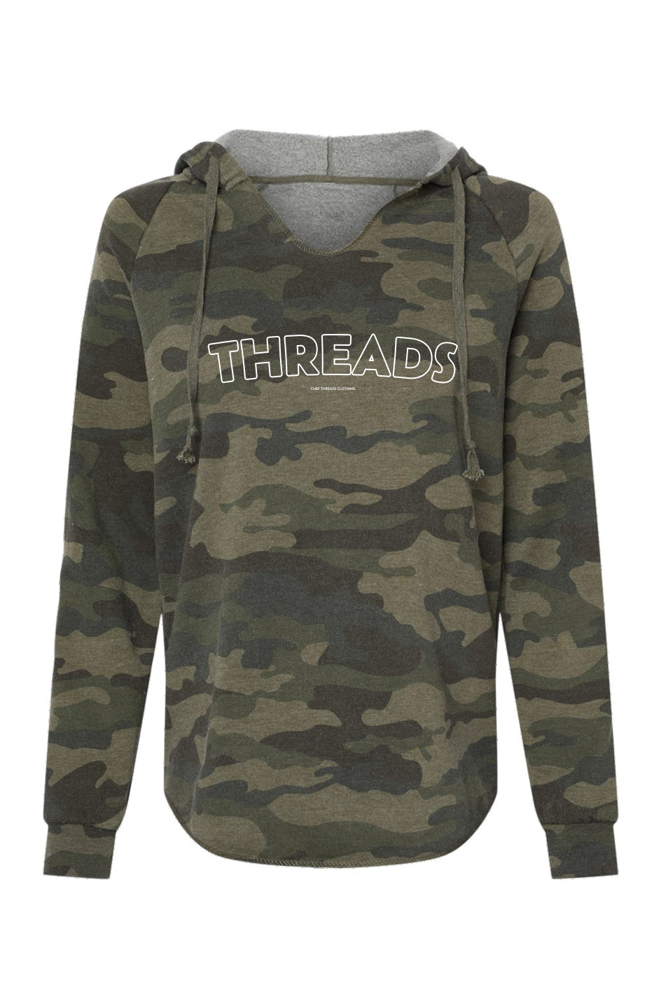 THREADS Lightweight Hooded Camo Pullover