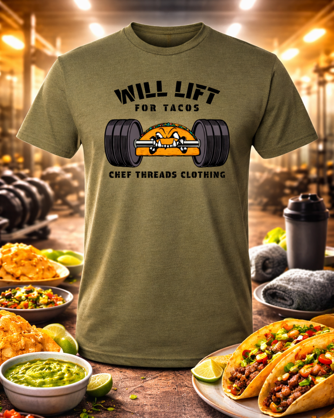 Will Lift for Tacos Muscle Tee