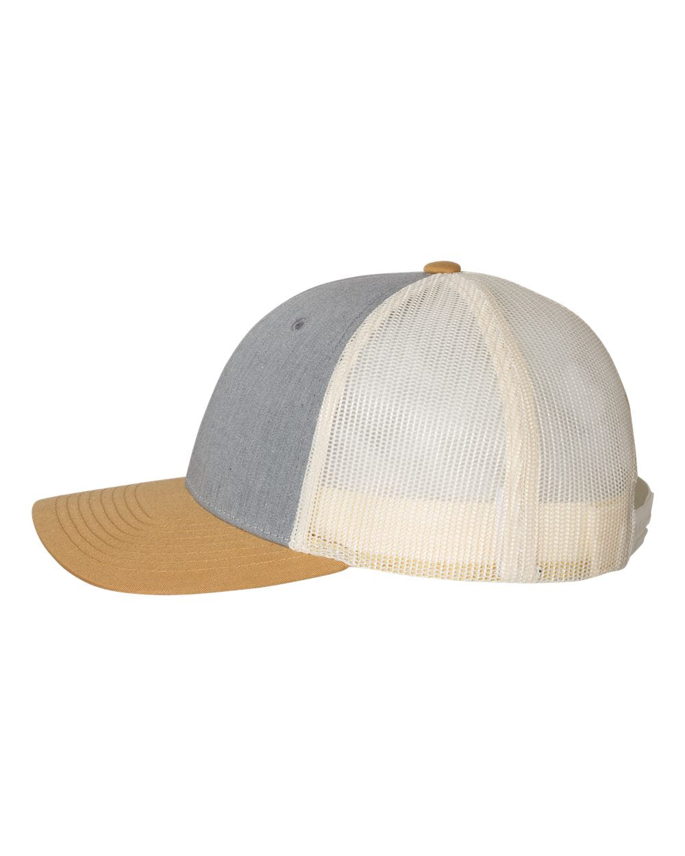 Retro Trucker Hat (Heather Grey / Amber Gold / Birch)