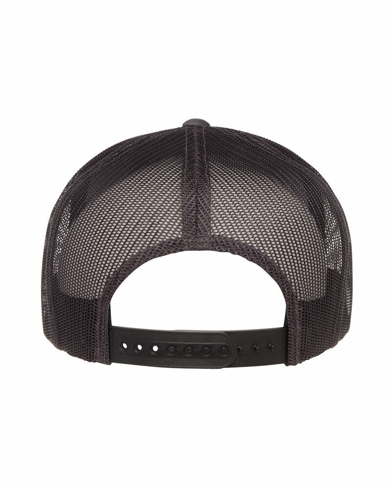 Retro Trucker Hat (Black Camo / Black)