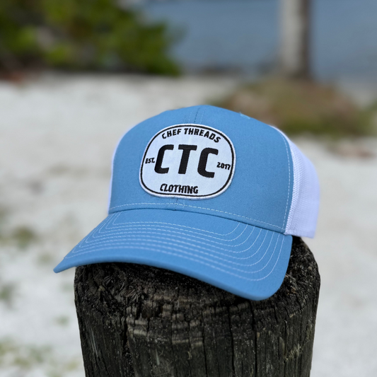 Retro Trucker Hat (Columbia Blue / White)