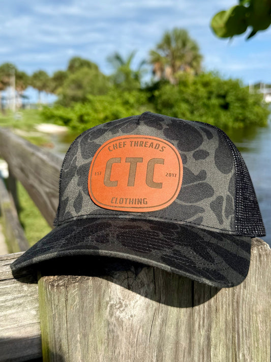 Duck Camo Trucker Hat (Black Duck Camo / Black)