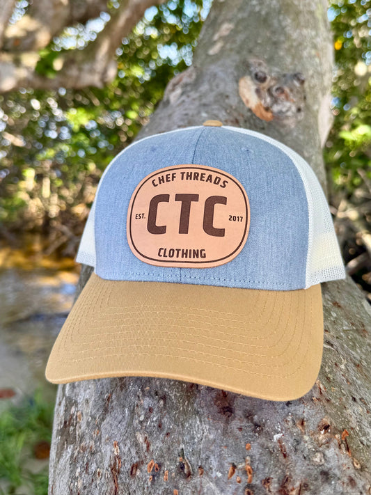 Retro Trucker Hat (Heather Grey / Amber Gold / Birch)