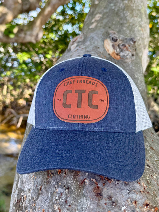 Retro Trucker Hat (Heather Navy / Grey)