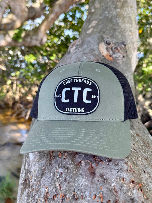 Retro Trucker Hat (Loden Green / Black)