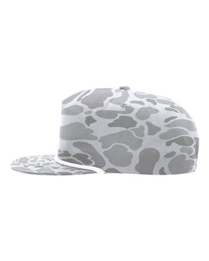 Flat Brim Rope Trucker (Blizzard Duck Camo / White)