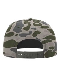 Flat Brim Rope Trucker (Marsh Duck Camo / Olive Green)