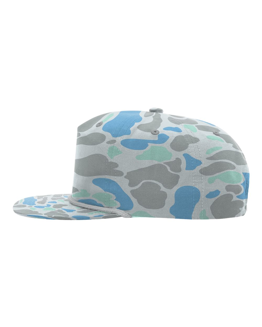 Flat Brim Rope Trucker (Saltwater Duck Camo / Charcoal)