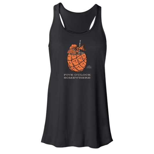 Five O'clock Somewhere Flowy Racerback Tank