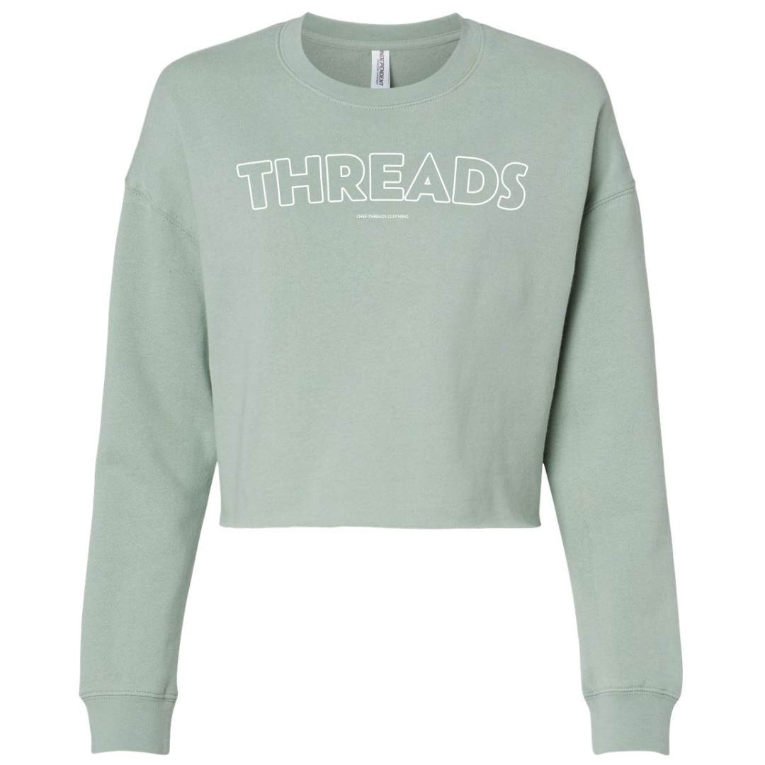 THREADS Lightweight Cropped Crew – Chef Threads Clothing