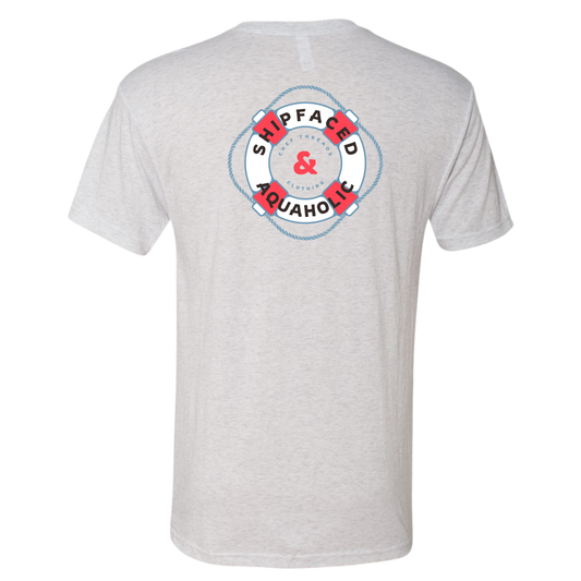 Shipfaced & Aquaholic Premium Triblend Tee