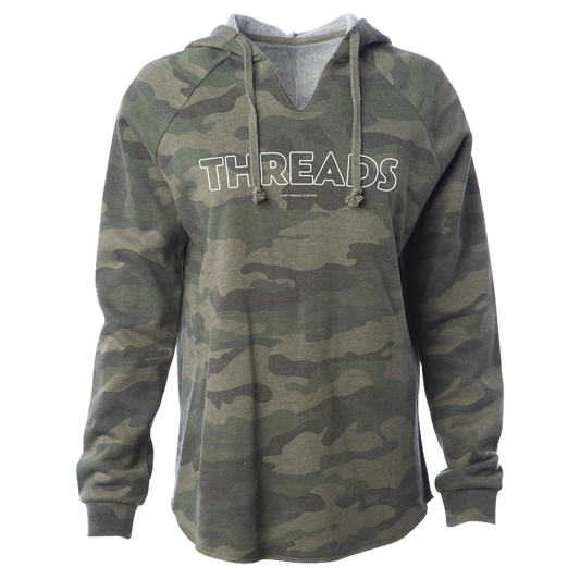 THREADS Lightweight Hooded Camo Pullover
