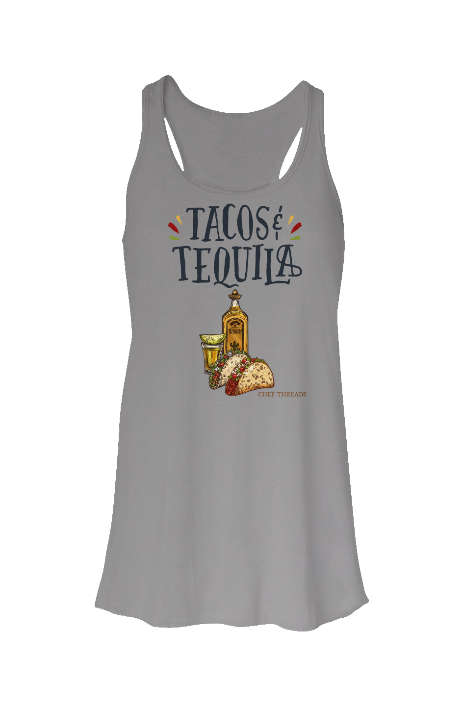 Tacos & Tequilla Flowy Racerback Tank