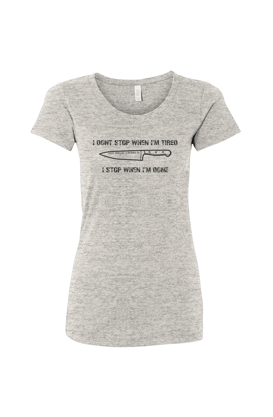 I Stop When I'm Done Premium Women's Triblend Tee