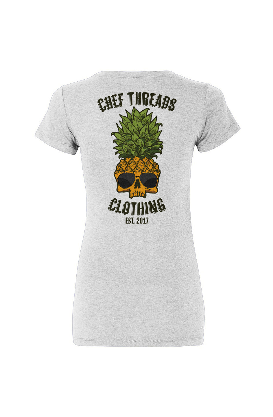 Pineapple Skully Premium Women's Triblend Tee