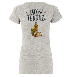 Tacos & Tequila Premium Women's Triblend Tee