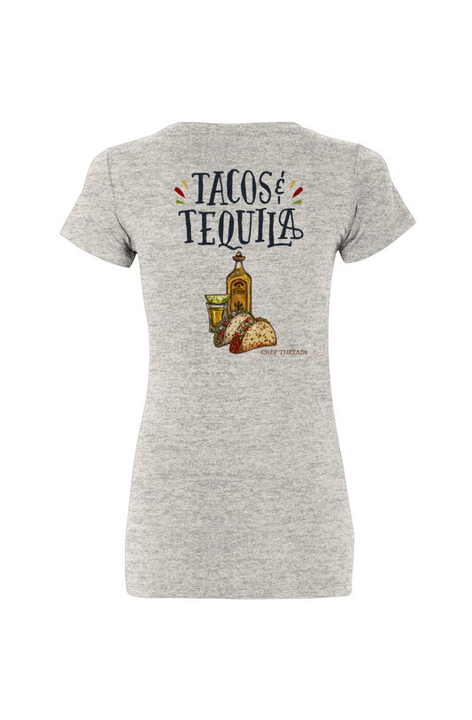 Tacos & Tequila Premium Women's Triblend Tee