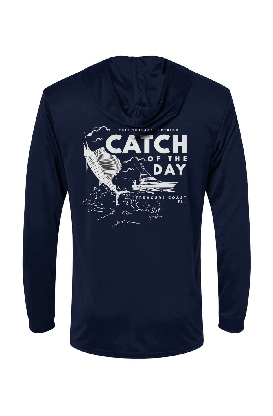 Catch of the Day (Sailfish) L/S Sunshirt + Hood