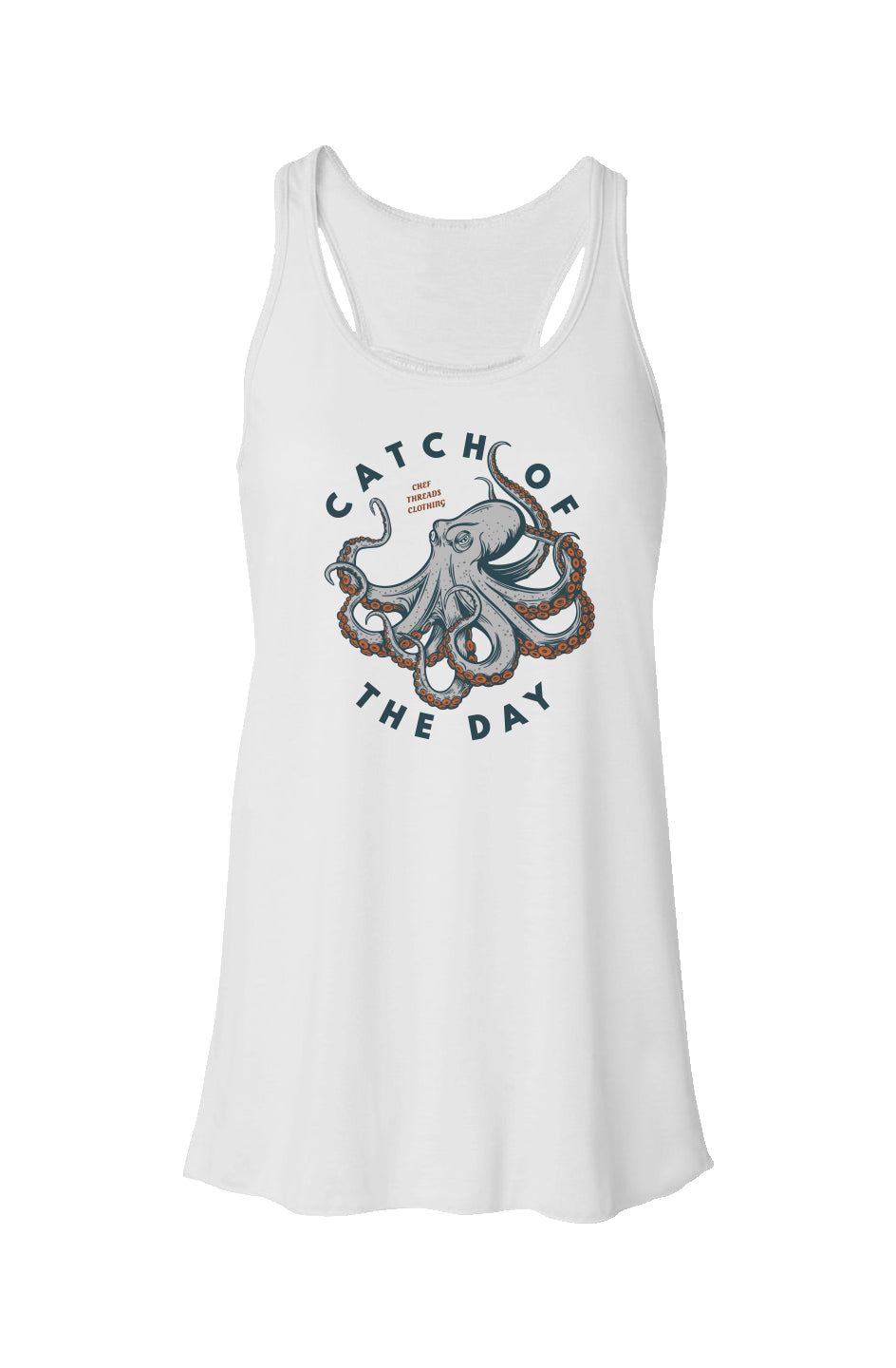 Catch of the Day (Octopus) Flowy Racerback Tank