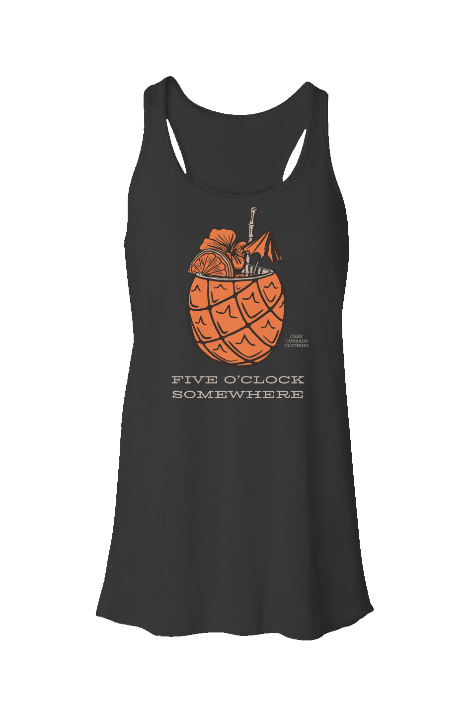 Five O'clock Somewhere Flowy Racerback Tank