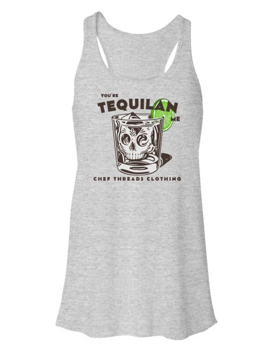 You're Tequilian Me Flowy Racerback Tank