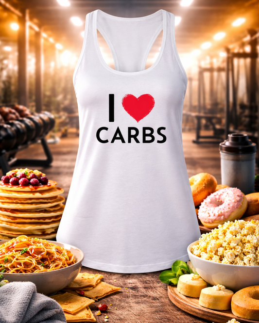 I <3 CARBS Women's Racerback Tank