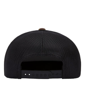 Flat Brim Trucker (Black Camo / Black)