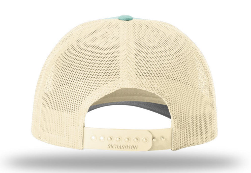 Retro Trucker Hat (Aruba Blue / Birch)