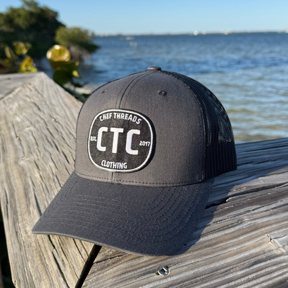 Retro Trucker Hat (Charcoal / Black)