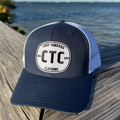 Retro Trucker Hat (Navy / White)