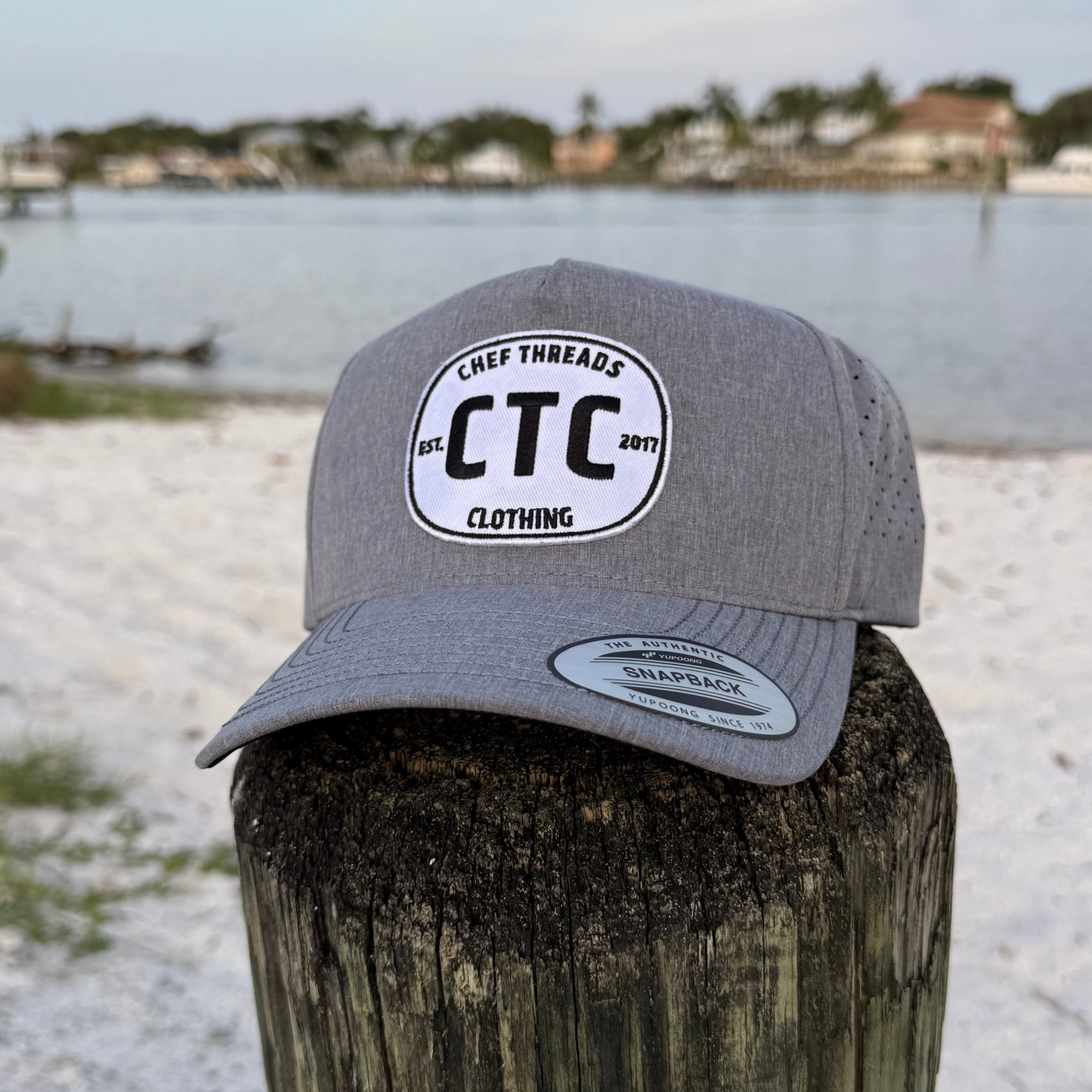 Perforated Flex Hat (Heather Grey)