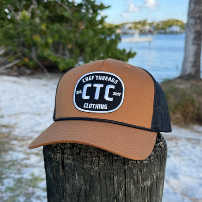 Classic Rope Trucker Hat (Saddle / Black)