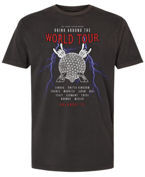 Epcot Drink Around the World Tour Premium Cotton Tee